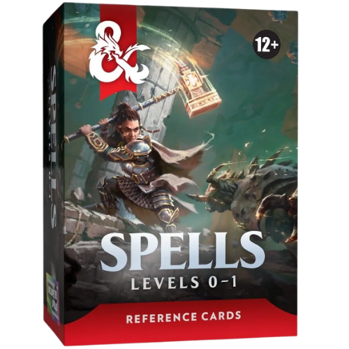 Dungeons & Dragons RPG Reference Cards: Spells (Levels 0-1) *English Version*