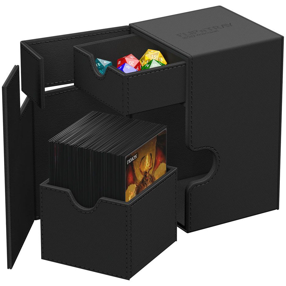 Ultimate Guard Xenoskin Twin Flip'n'Tray 100+ Black