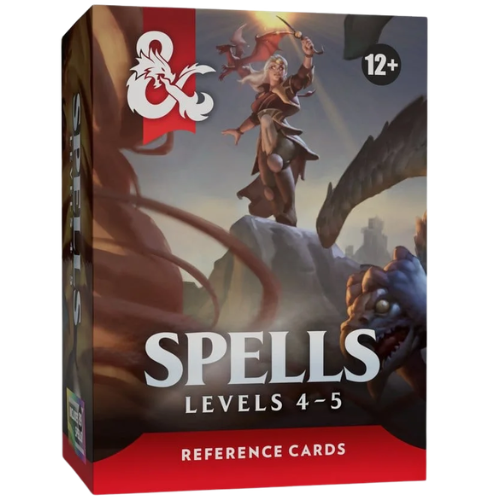 Dungeons & Dragons RPG Reference Cards: Spells (Levels 4-5) *English Version*