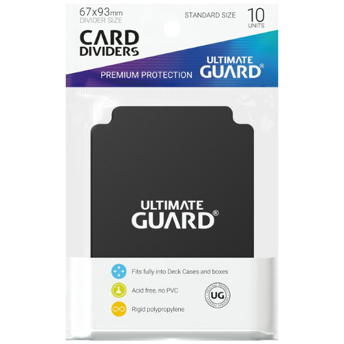 Ultimate Guard Card Dividers Standard Size (10) - Black