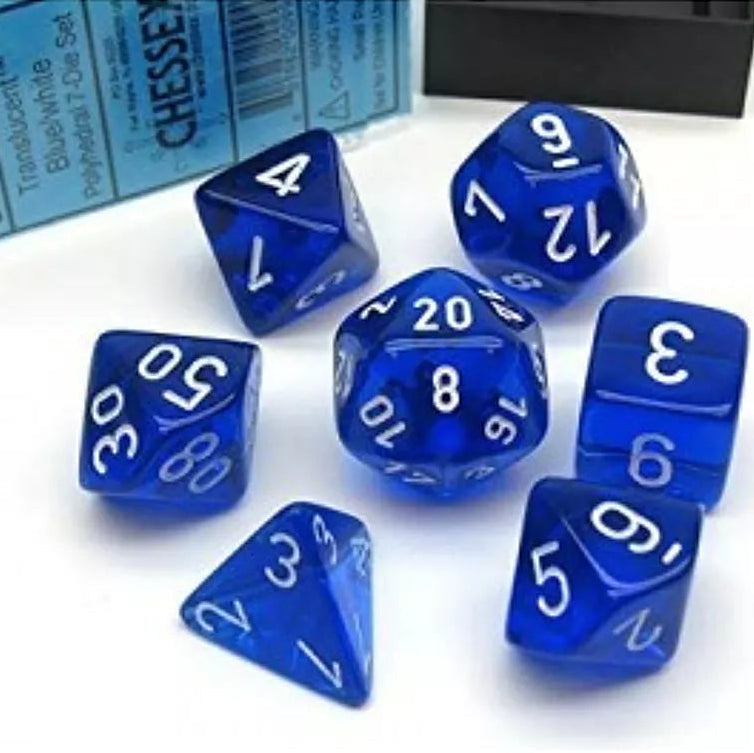 Chessex RPG 7 Blå/Hvit