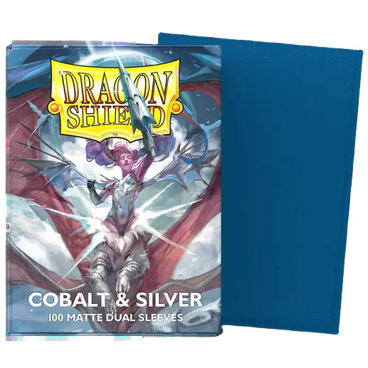 Dragon Shield Matte Dual Cobalt & Silver