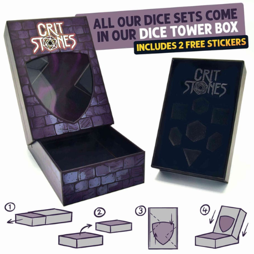 CritStones Metal Dice Set Unholy Bane (7)
