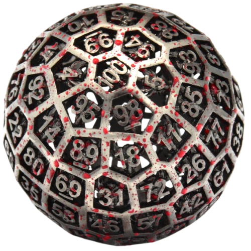 CritStones Hollow Metal Dice D100 Centigrave