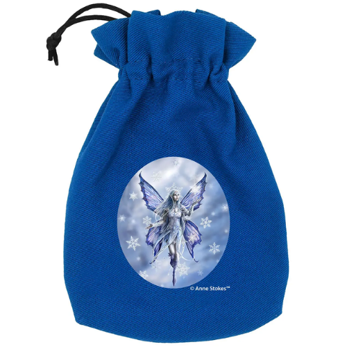 Anne Stokes Dice Pouch Snow Fairy
