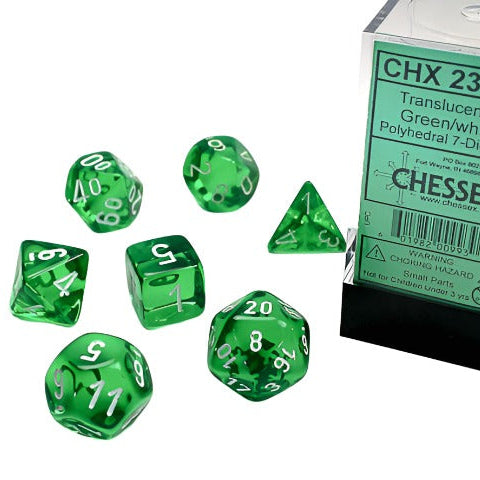 Chessex RPG 7 Grønn/Hvit
