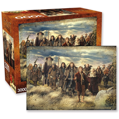 The Hobbit: An Unexpected Journey Jigsaw Puzzle Map (3000 brikker)