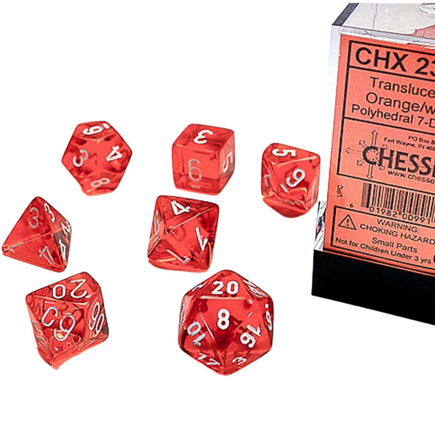 Chessex RPG 7 Orange/Hvit