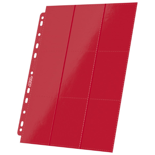 Ultimate Guard 18-Pocket Pages Side-Loading Red