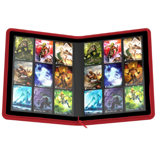 Ultimate Guard Zipfolio 360 18-Pocket Xenoskin - Red