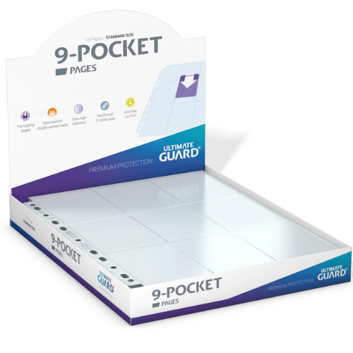 Ultimate Guard 9-Pocket Pages Top-Loading - Transparent