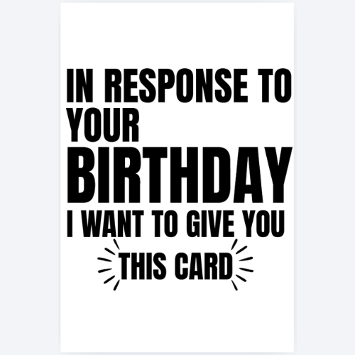 Kort - Birthday