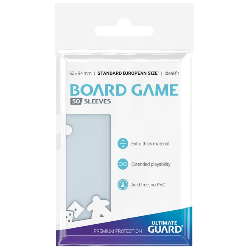 Ultimate Guard Board Game Sleeves (50) - Standard European