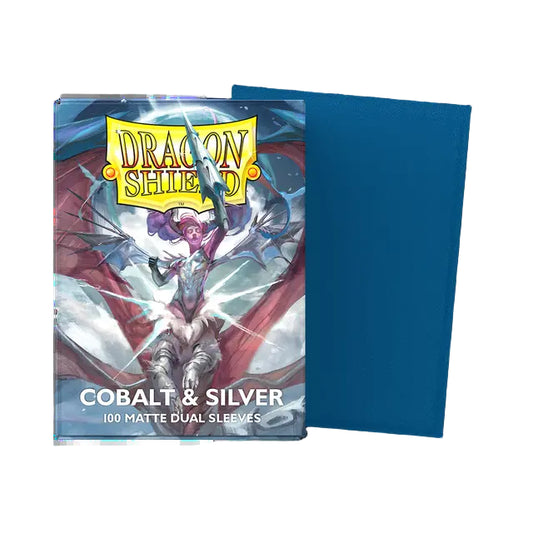 Dragon Shield Matte Dual Cobalt & Silver