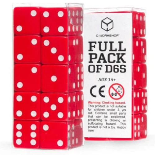 Full Pack D6 Shimmering Red (20)