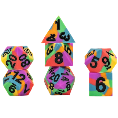 MDG Dice Set Pride Rainbow Flag