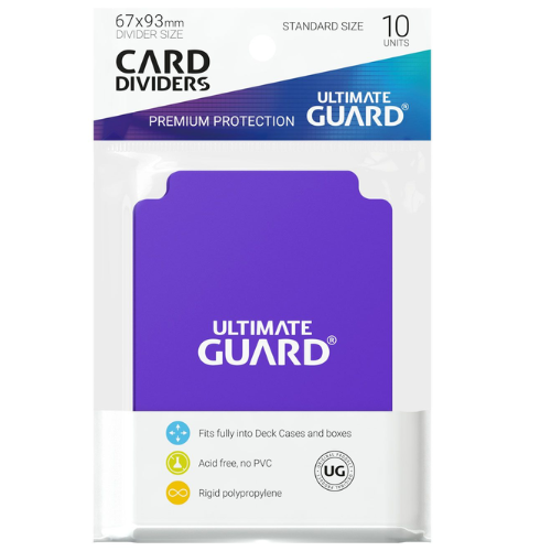 Ultimate Guard Card Dividers Standard Size (10) - Purple