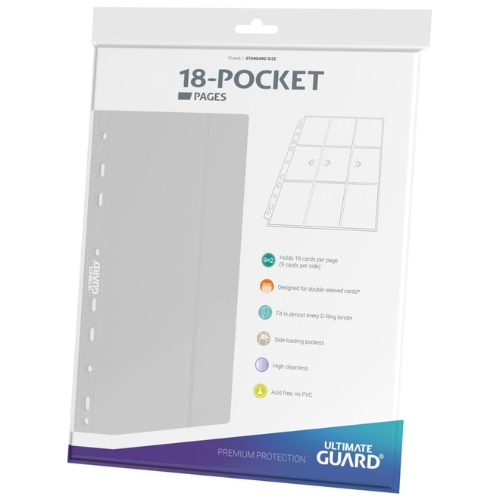 Ultimate Guard 18-Pocket Pages Side-Loading White
